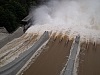 Pøehrada Slapy bìhem povodních v èervna 2013 (prùtok: 2 050 m<sup>3</sup>/s