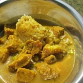 Indický oběd - vepřové kari s rýží