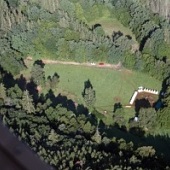 Letecký snímek tábora 2021