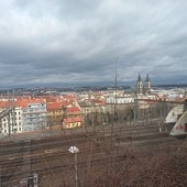 Koleje u Hlavního nádraží v Praze